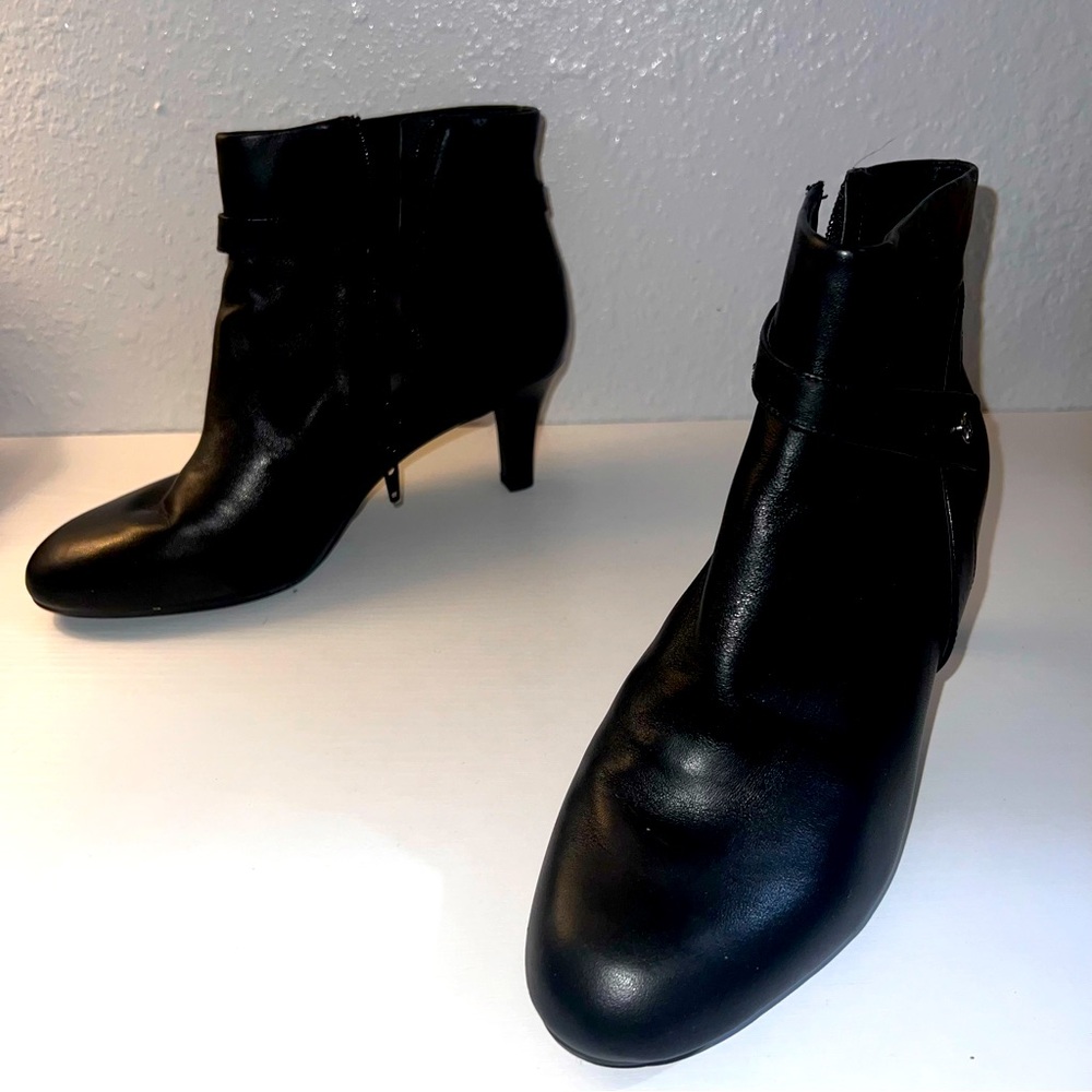 Leather ankle boots